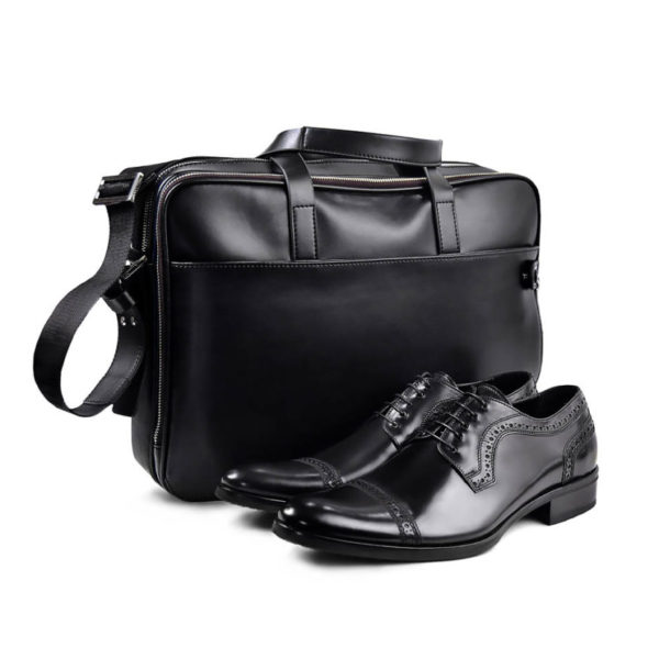 Black Shoes and Bag Set