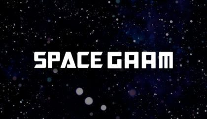 Space GAAM logo with space in the background